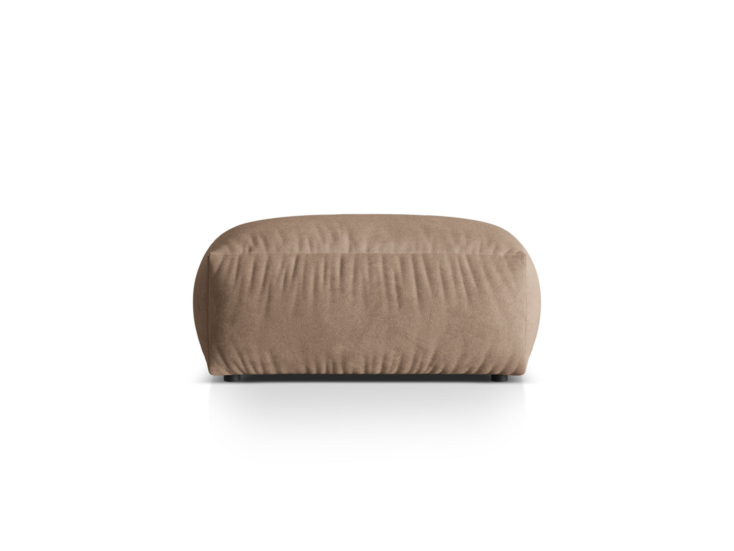 Martina large pouf, 108x108 cm — Dark Beige
