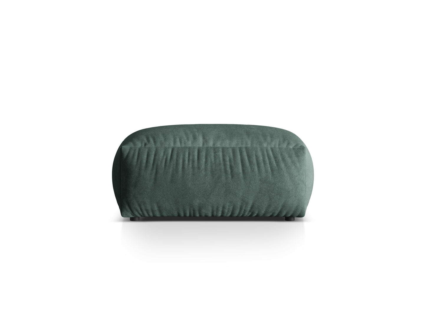 Martina large pouf, 108x108 cm — Petrol