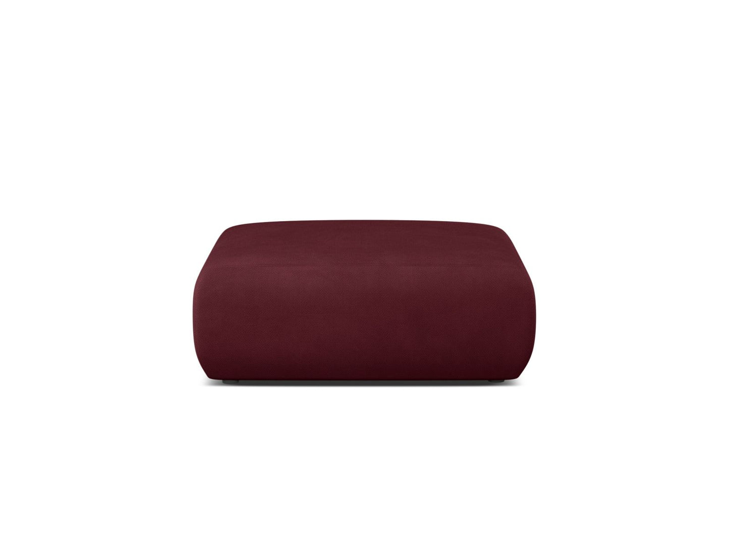 Pouf Chenille Beige Molino — Bordeaux
