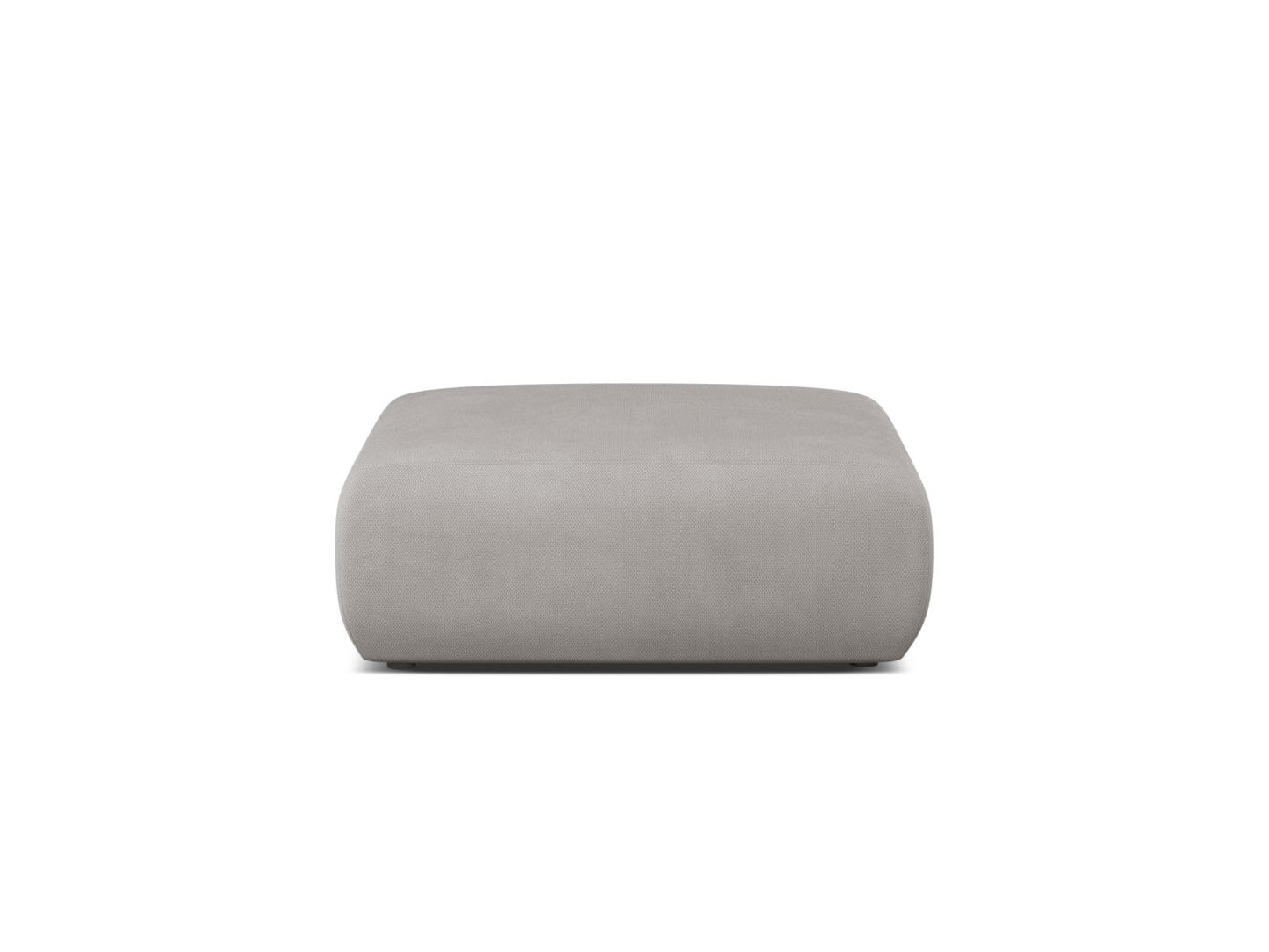 Pouf Chenille Beige Molino — Light Grey