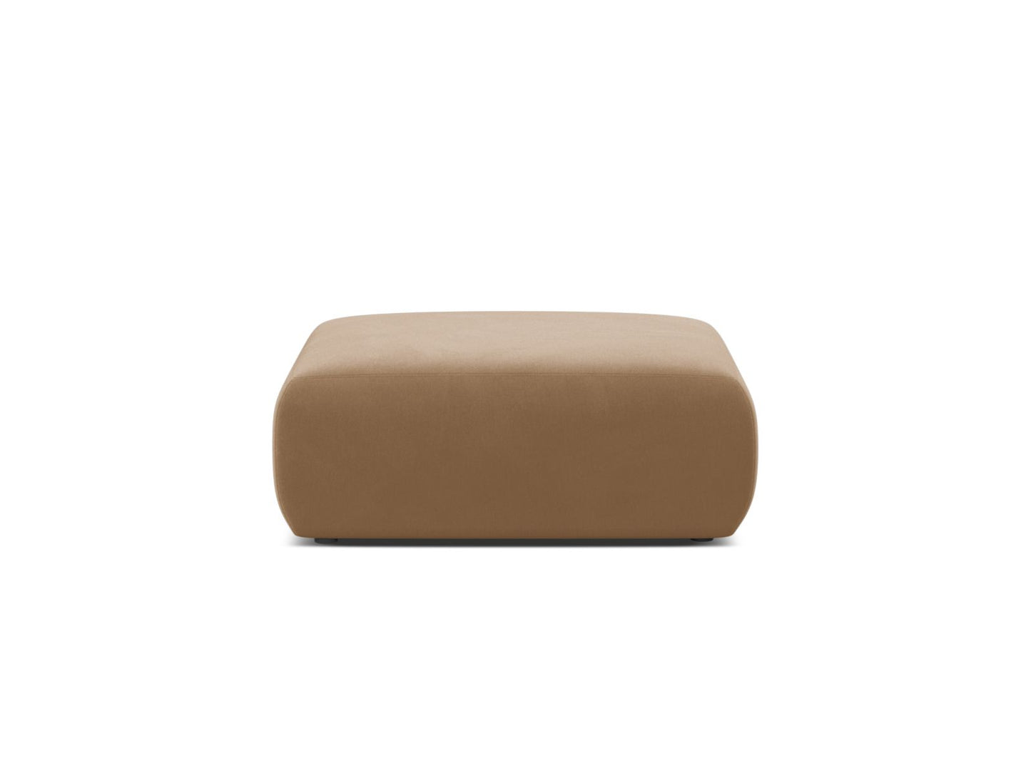 Pouf Samt Schwarz Molino — Sand