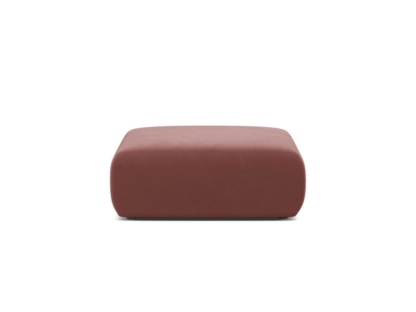 Pouf Samt Schwarz Molino — Flamingo