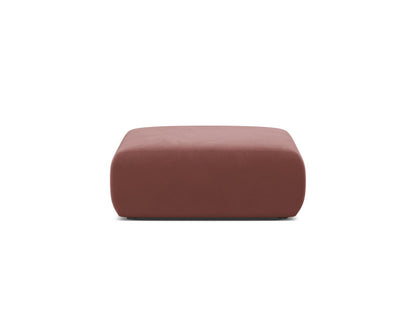 Pouf Samt Schwarz Molino — Flamingo
