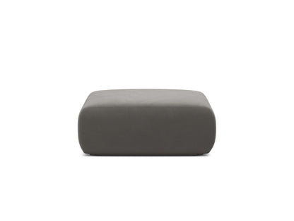 Pouf Samt Schwarz Molino — Grey