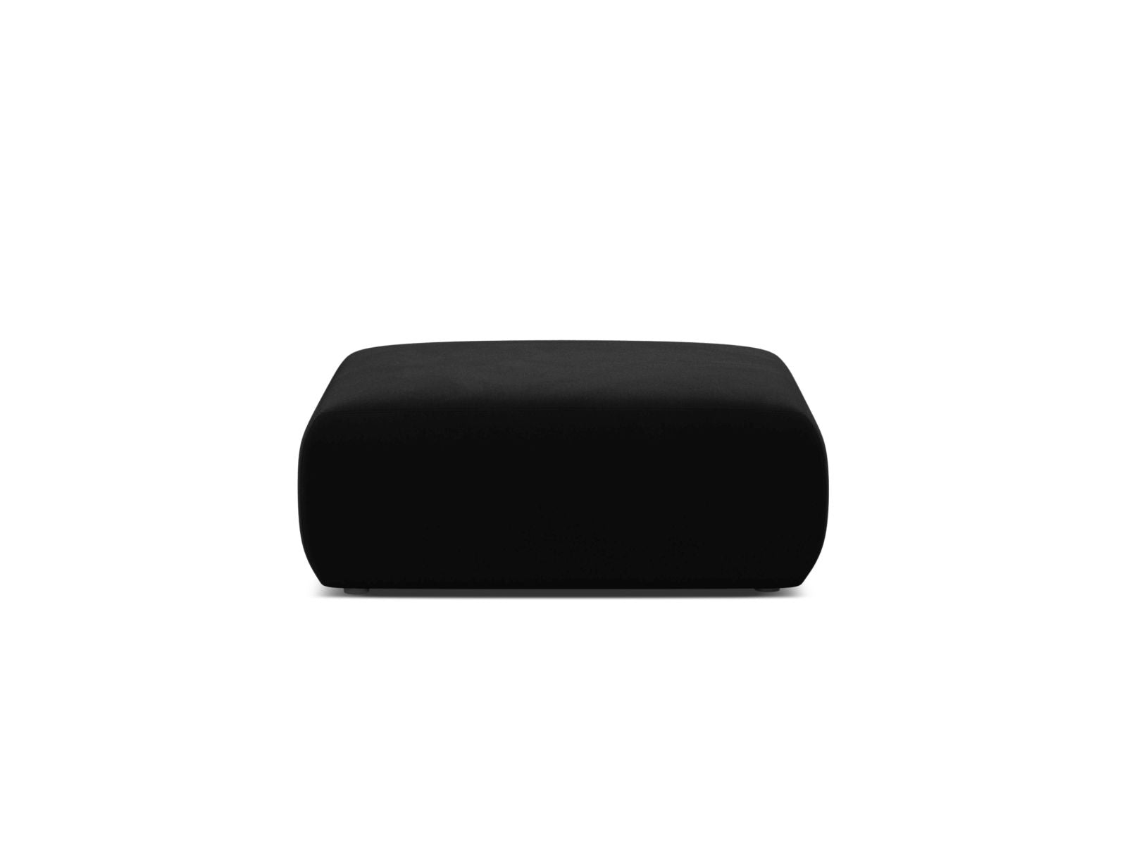 Pouf Samt Schwarz Molino — Black