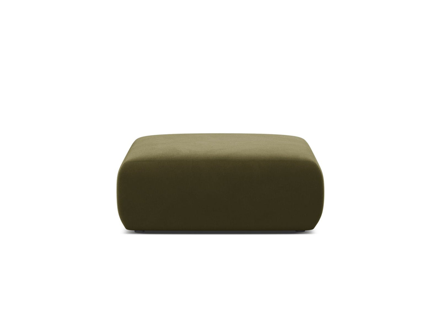 Pouf Samt Schwarz Molino — Light Green