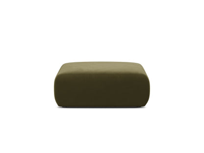 Pouf Samt Schwarz Molino — Light Green