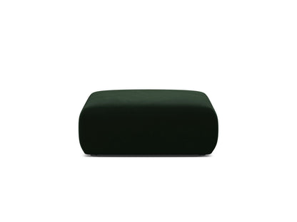 Pouf Samt Schwarz Molino — Bottle Green
