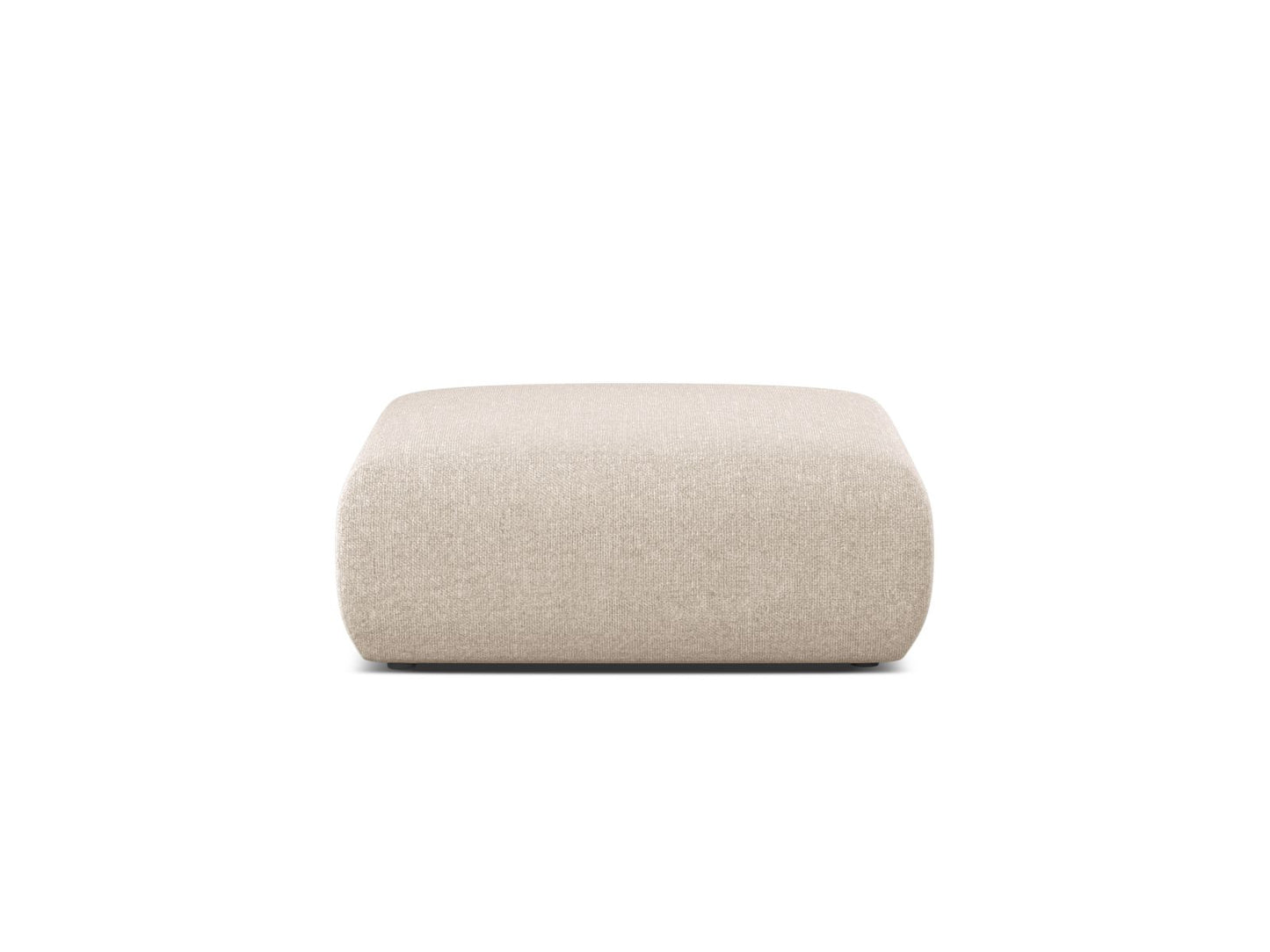 Pouf Chenille Anthrazit Molino — Light Beige