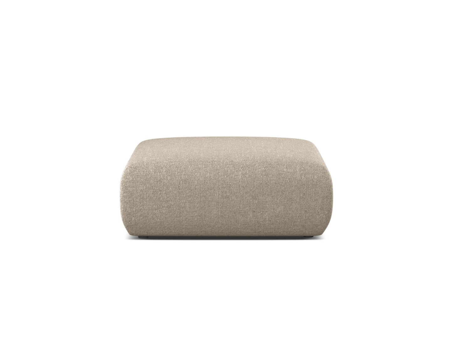 Pouf Chenille Anthrazit Molino — Dark Beige