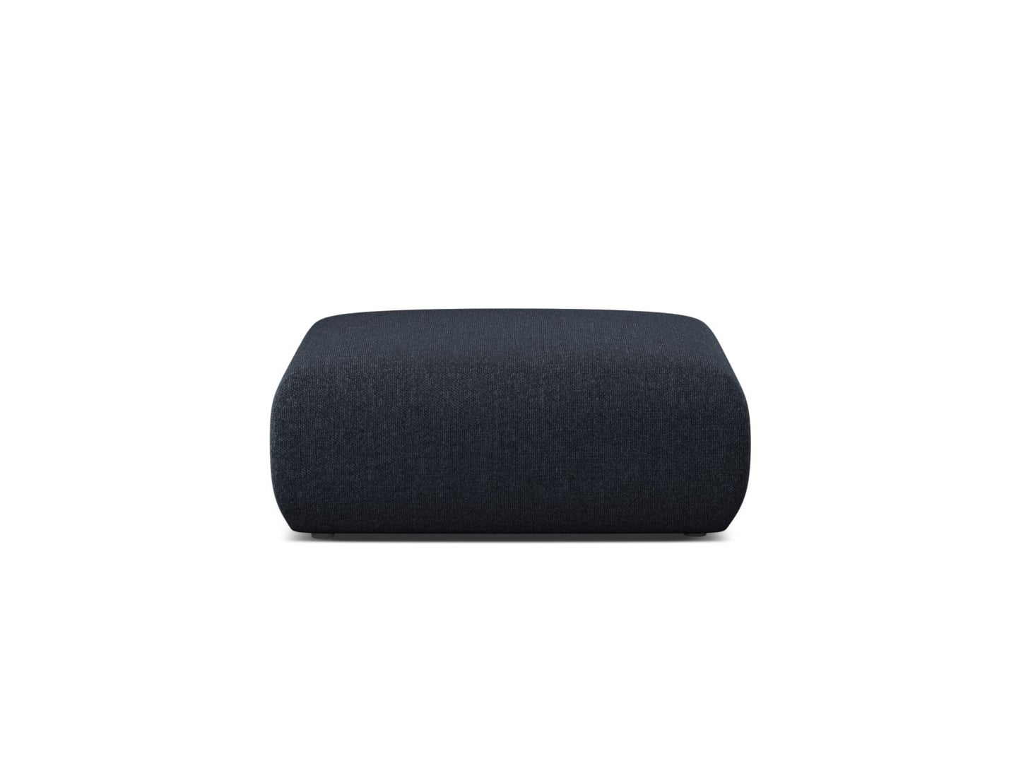 Pouf Chenille Anthrazit Molino — Navy Blue