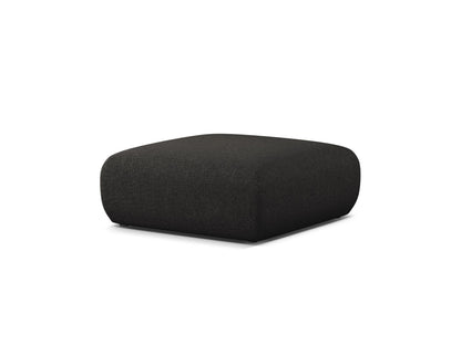 Pouf Chenille Anthrazit Molino — Wohnbeispiel