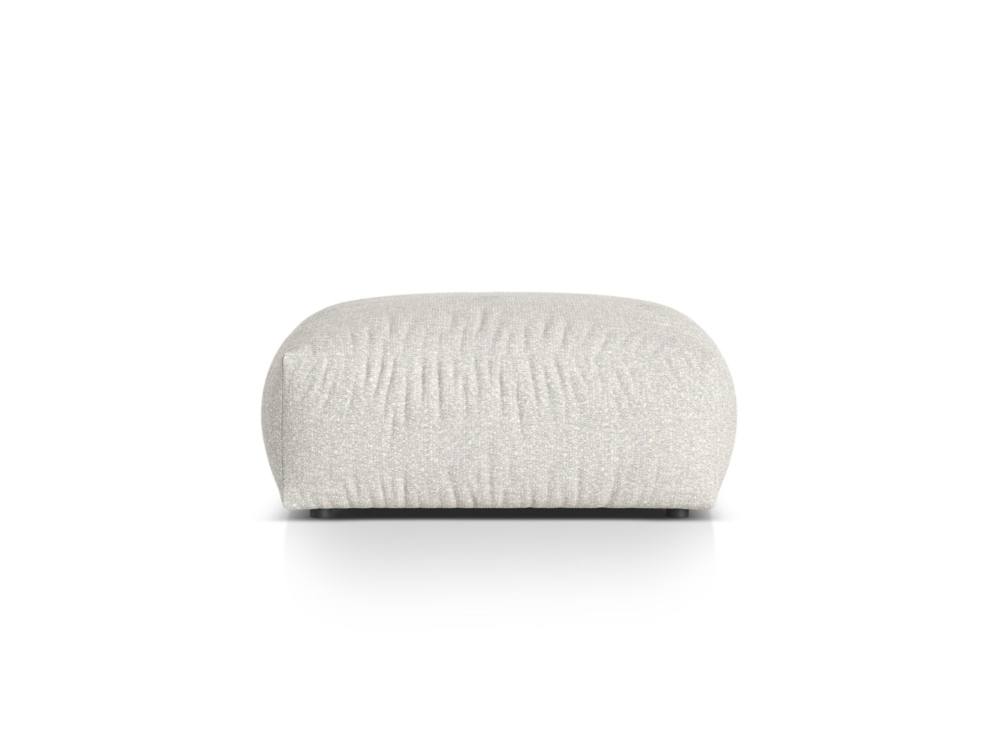 Martina large pouf, 108x108 cm — Grey Beige Melange