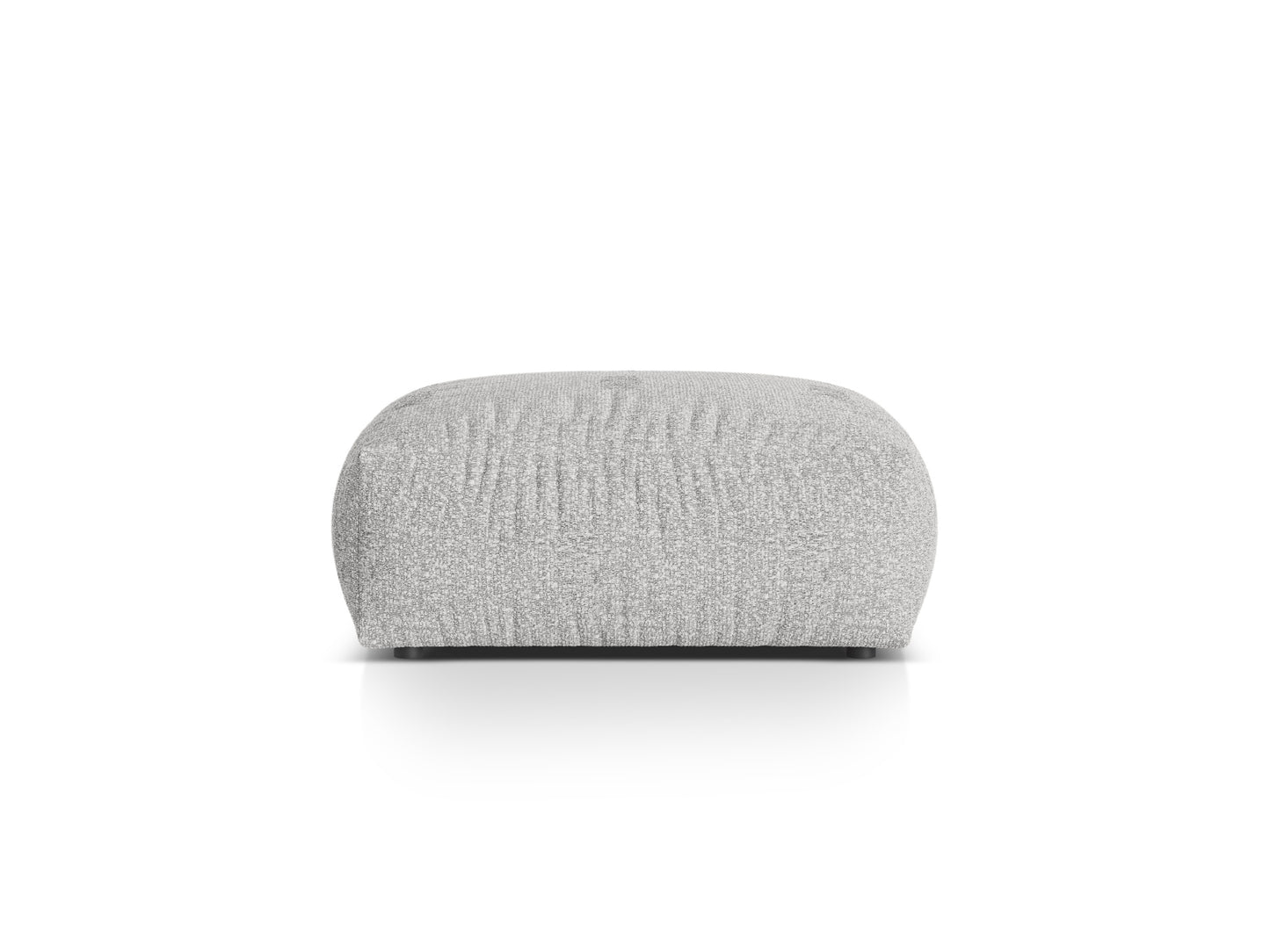 Martina large pouf, 108x108 cm — Silver