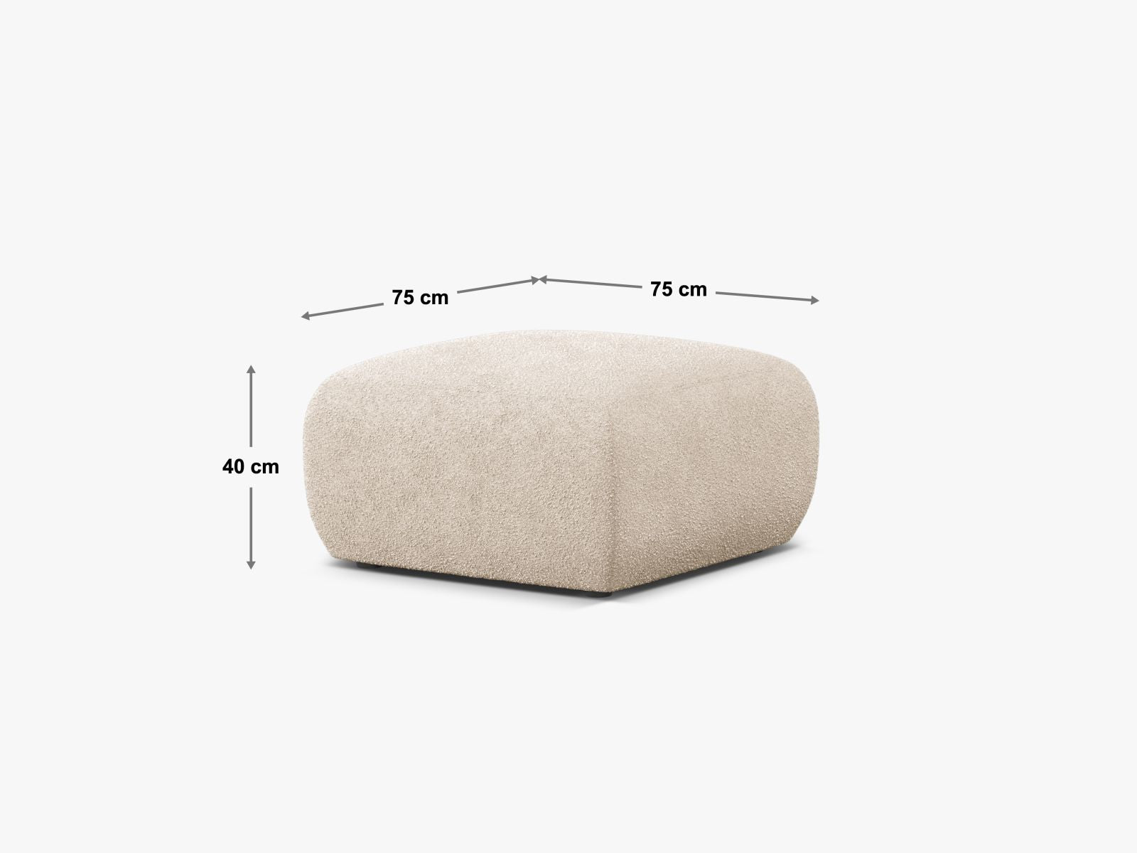 Molino Pouf, 2 Seats