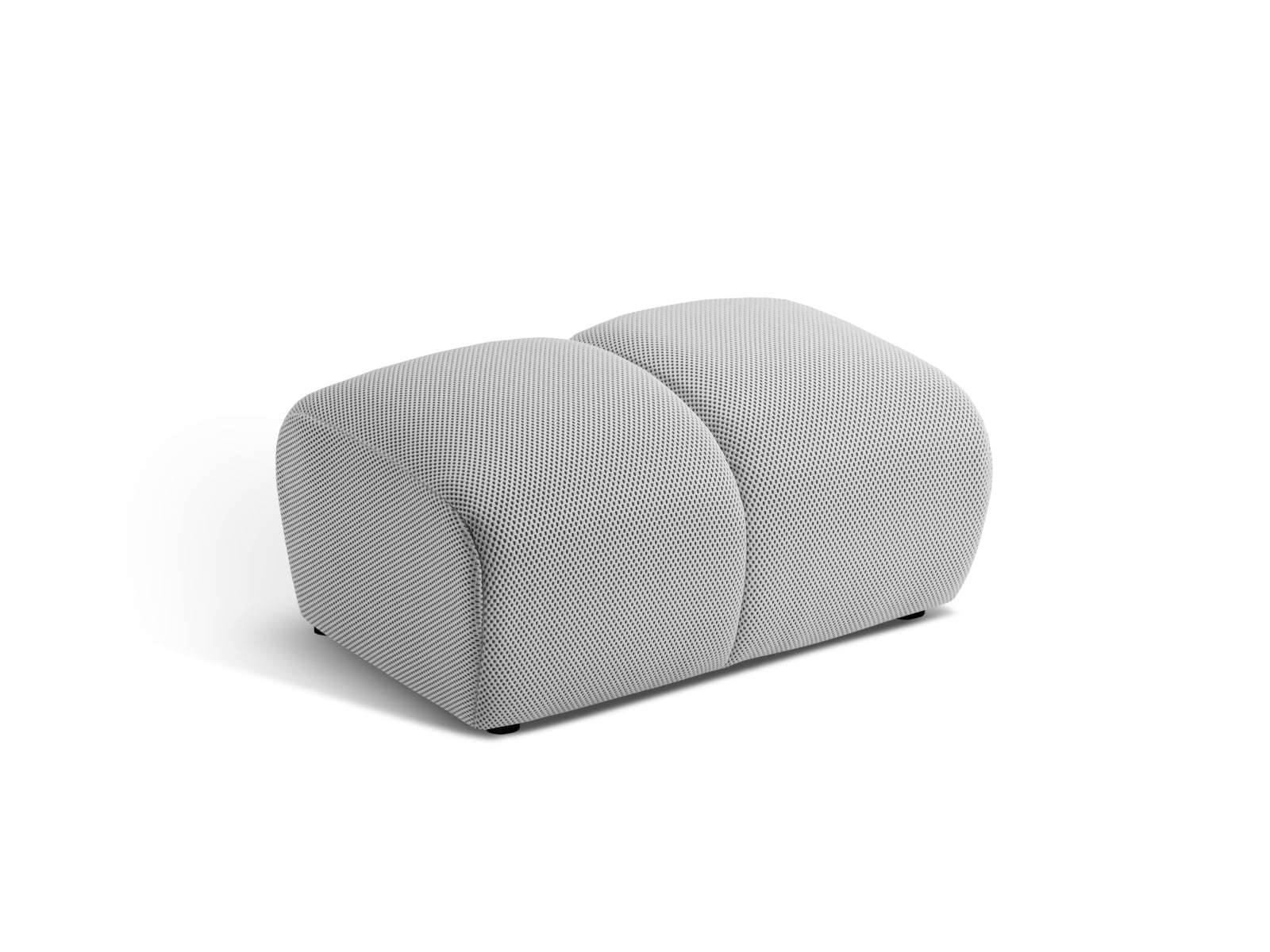 Diana Pouf, 82x60 cm — Silver