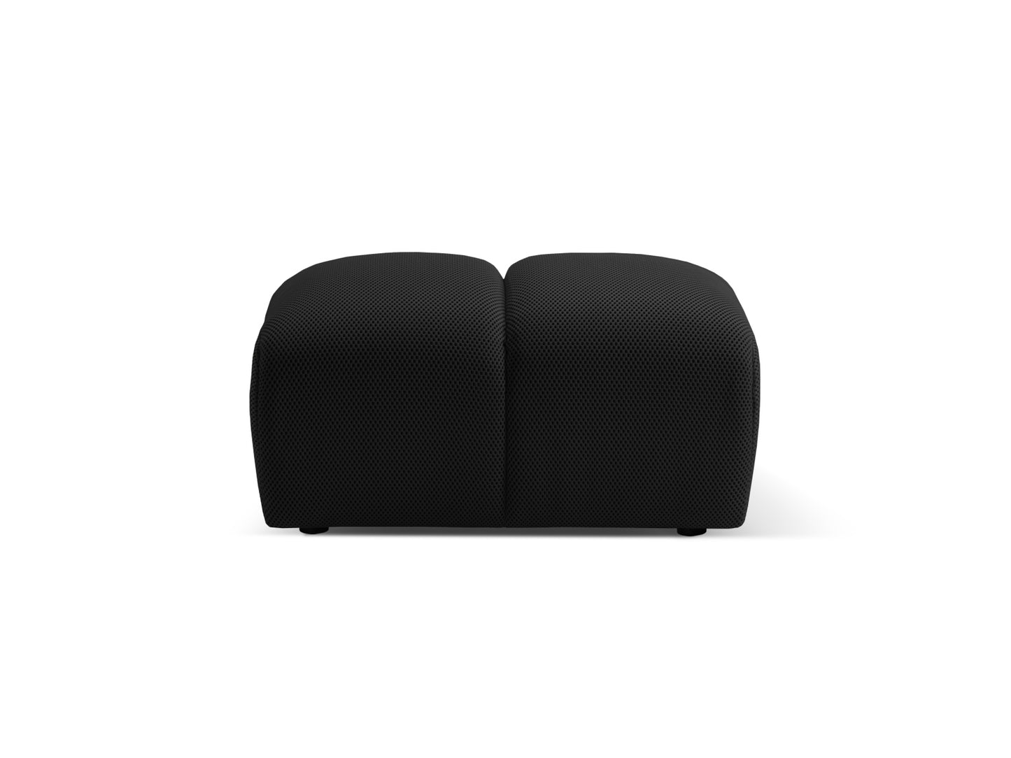 Pouf 3D Schwarz Diana — Detailansicht