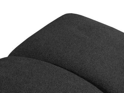 Pouf Strukturstoff Anthrazit Diana — Maße und Details