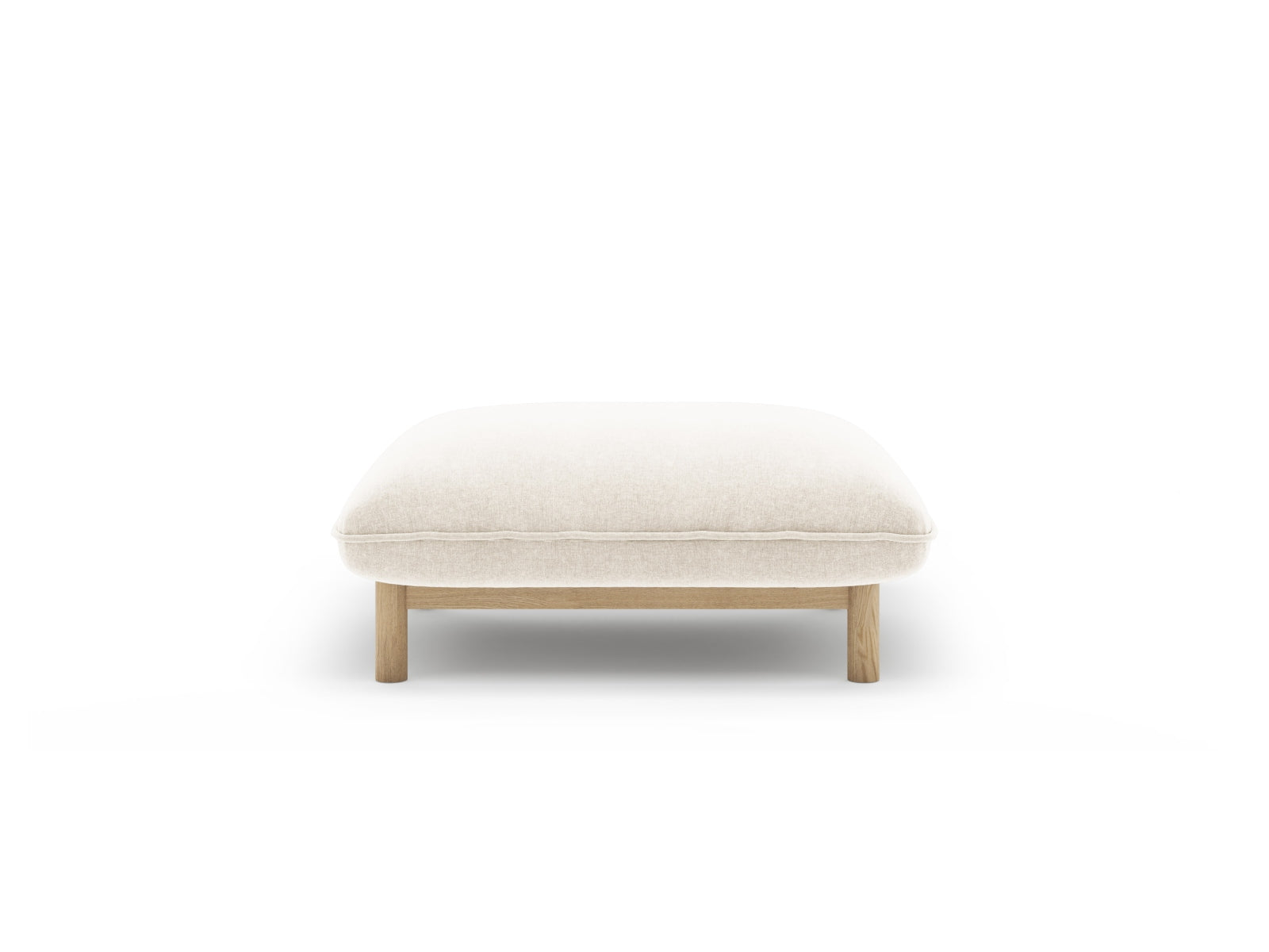 Ada Pouf, 80x65 cm — Ivory