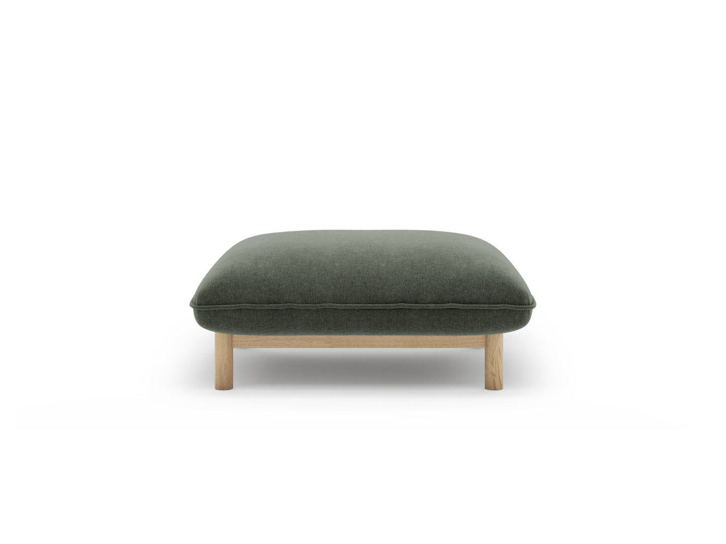 Pouf Strukturstoff Auburn Ada — Moss Green