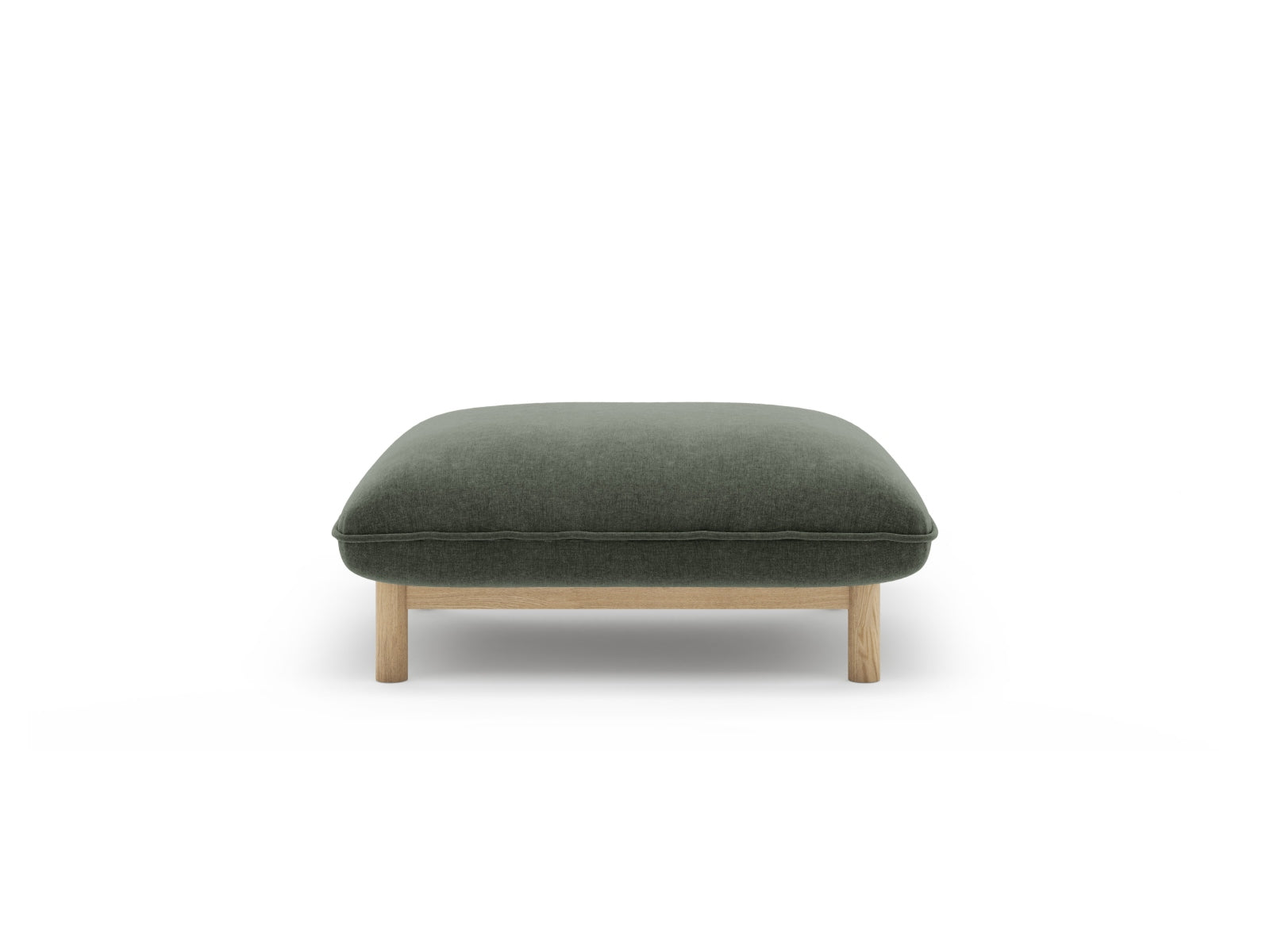 Ada Pouf, 80x65 cm — Moss Green