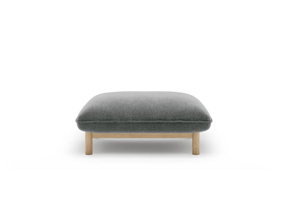 Pouf Strukturstoff Auburn Ada — Dark Grey