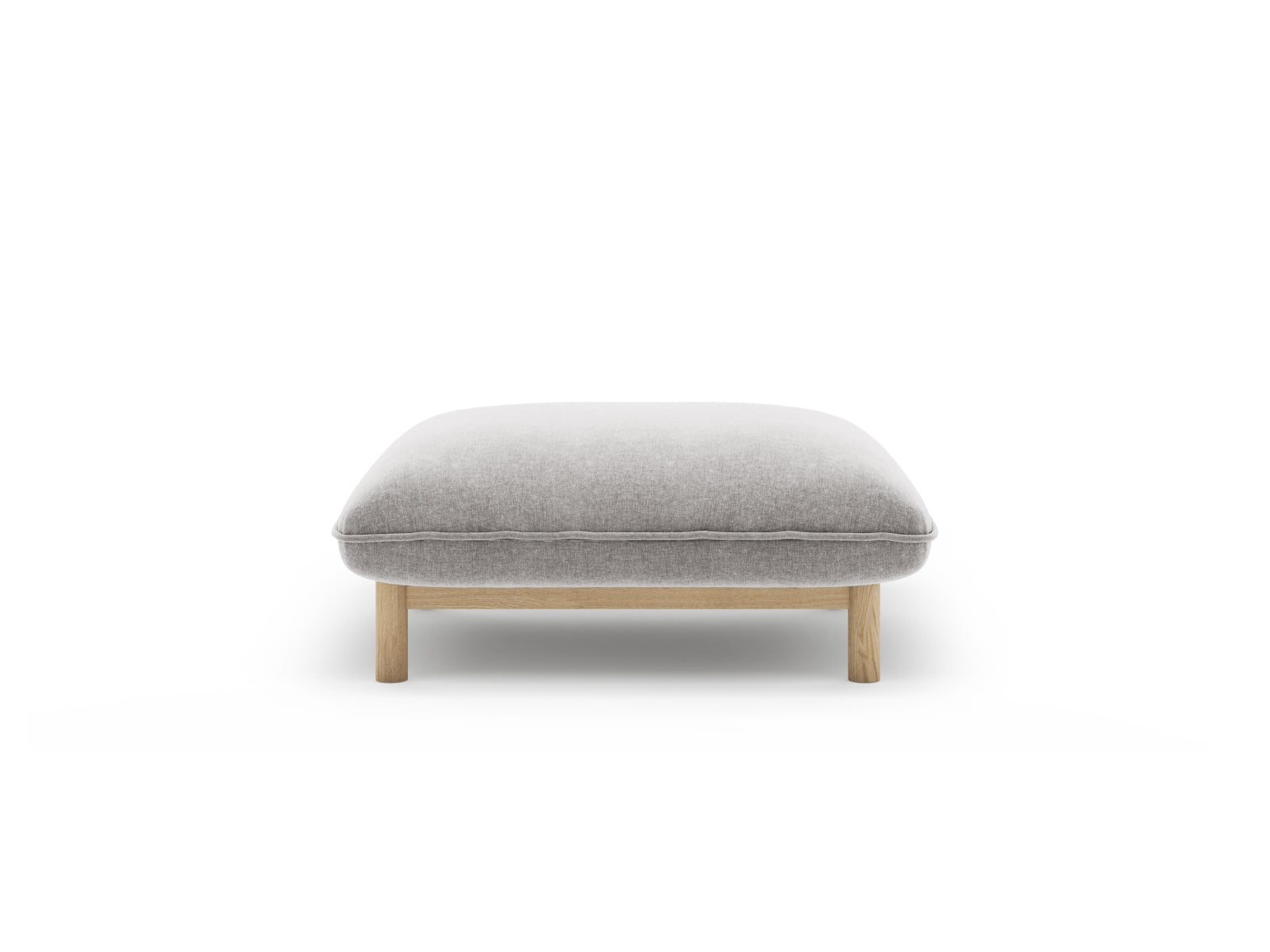 Ada Pouf, 80x65 cm — Light Grey