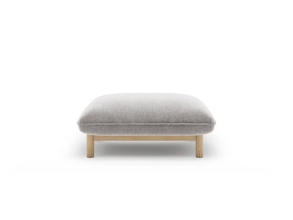 Pouf Strukturstoff Auburn Ada — Light Grey