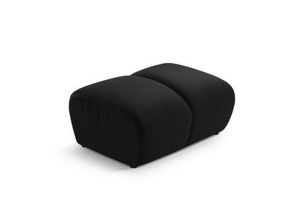 Pouf Samt Beige Diana — Black
