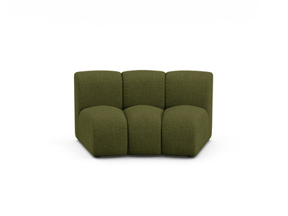 Sofamodul Bouclé Beige Lupine — Dark Olive Green