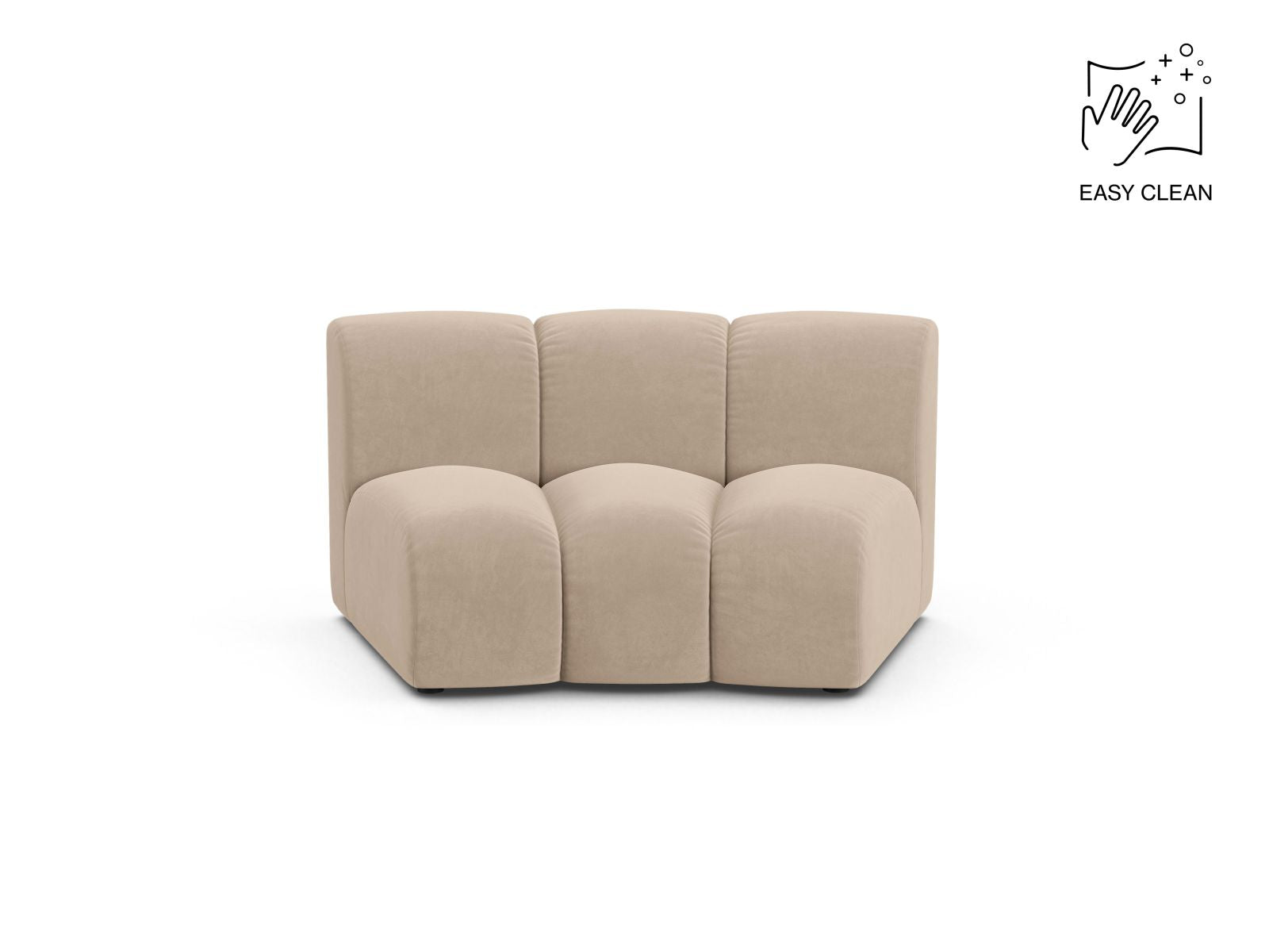 Sofamodul Samt Beige Lupine — Beige