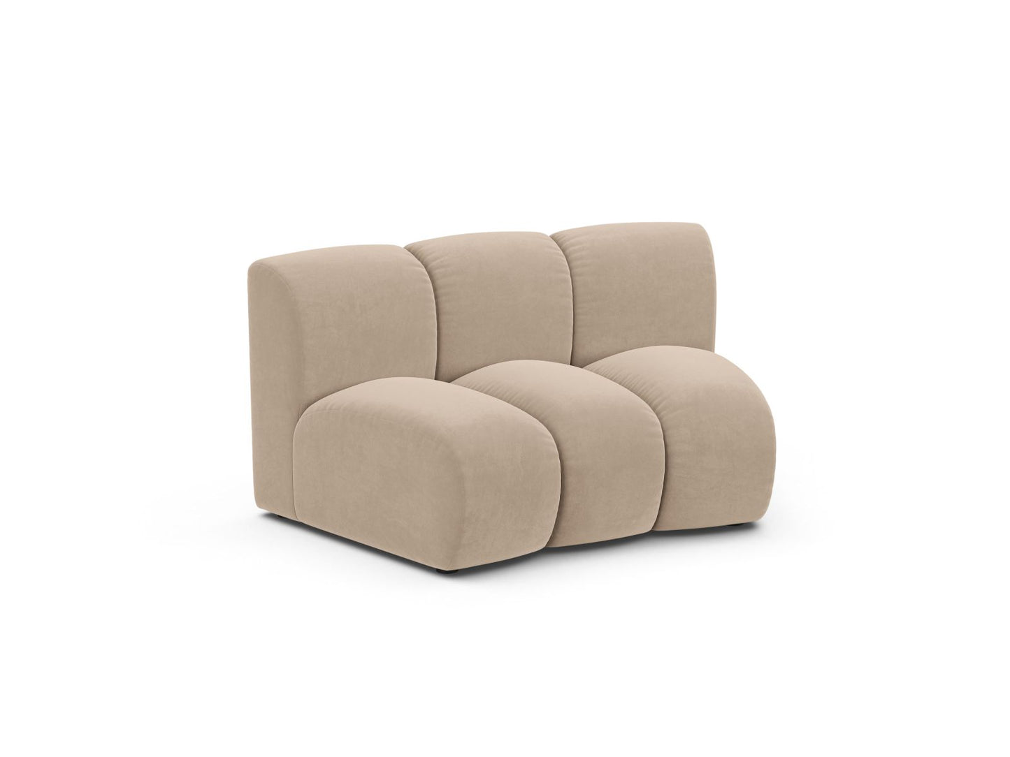 Sofamodul Samt Beige Lupine — Wohnbeispiel