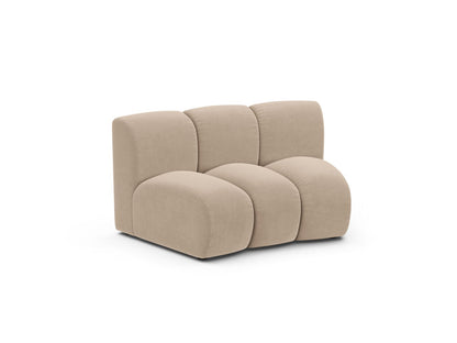 Sofamodul Samt Beige Lupine — Wohnbeispiel