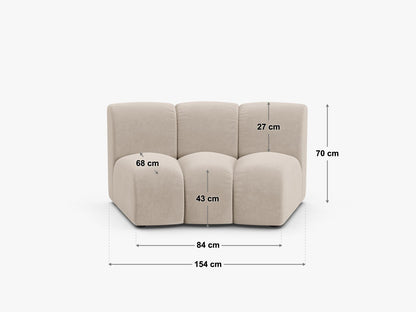 Sofamodul Samt Beige Lupine — Ansicht 4