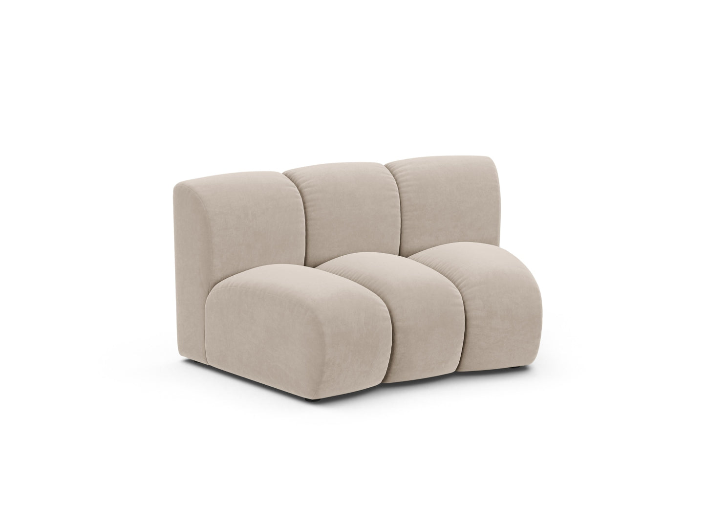 Sofamodul Samt Beige Lupine — Detailansicht