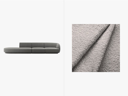 Sofa Bouclé Beige Miley — Light Grey