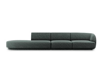 Sofa Chenille Beige Miley — Petrol