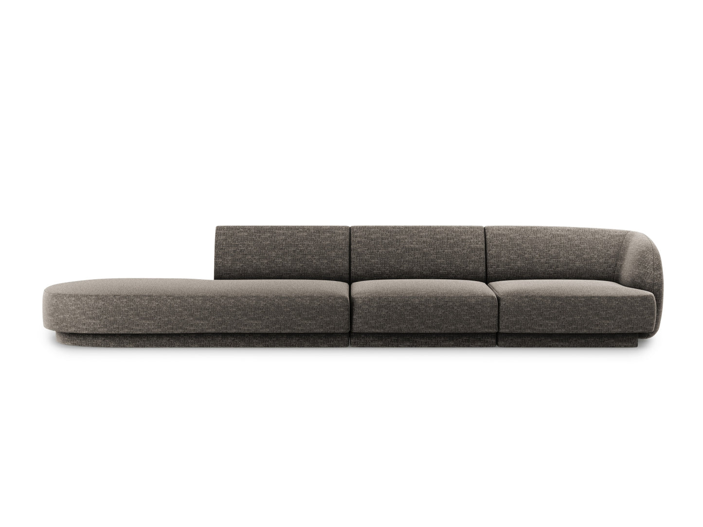 Sofa Chenille Beige Miley — Grey