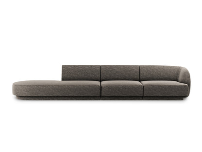 Sofa Chenille Beige Miley — Grey