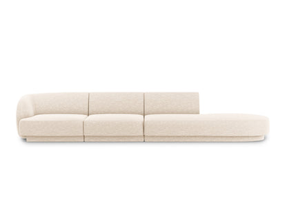 Miley Sofa, 4 Seats, 323x90 cm — Ivory / Right