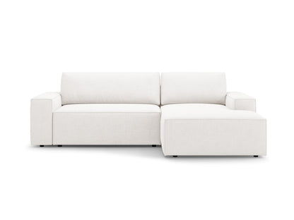 Jodie Corner Sofa With Bed Function And Box, 3 Seats, 246x151 cm — White / Right