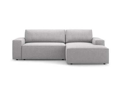 Jodie Corner Sofa With Bed Function And Box, 3 Seats, 246x151 cm — Light Grey / Right