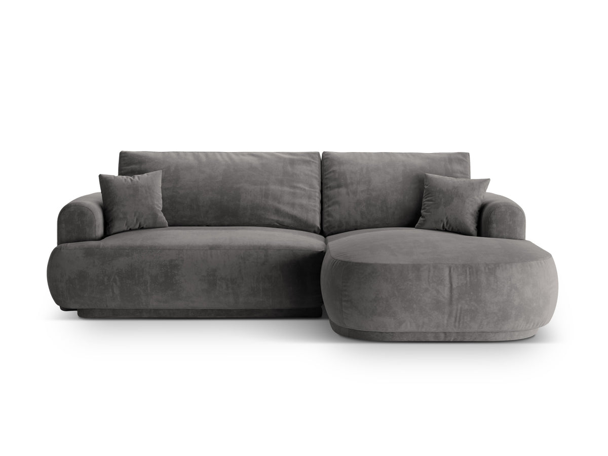 Ella Modular Corner Sofa With Bed Function And Box, 5 Seats, 271x174 cm — Grey / Right
