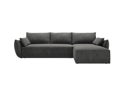 Kaelle Corner Sofa With Bed Function And Box, 4 Seats, 252x165 cm — Dark Grey / Right