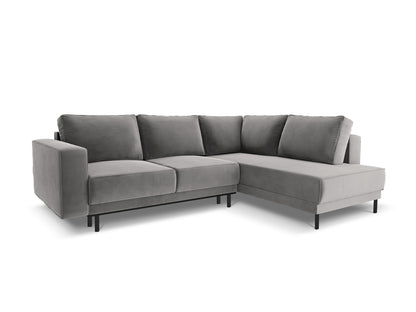 Caro Corner Sofa With Bed Function, 5 Seats, 247x187 cm — Light Grey / Right