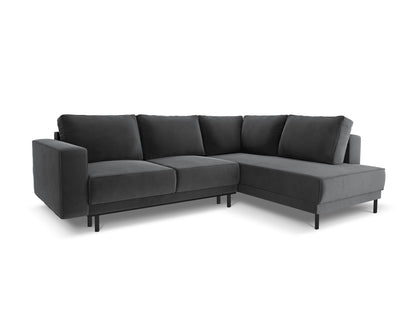 Caro Corner Sofa With Bed Function, 5 Seats, 247x187 cm — Grey / Right