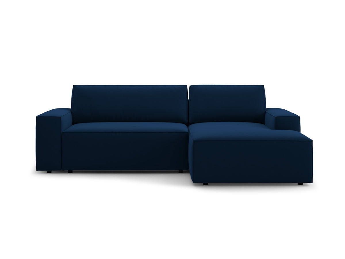 Jodie Corner Sofa With Bed Function And Box, 3 Seats, 246x151 cm — Royal Blue / Right