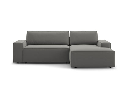 Jodie Corner Sofa With Bed Function And Box, 3 Seats, 246x151 cm — Light Grey / Right