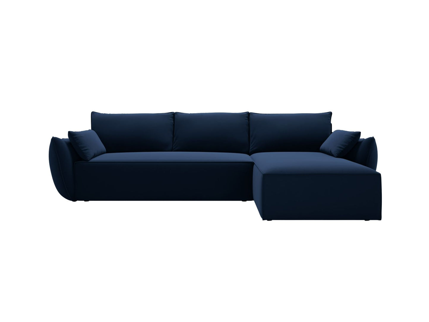 Kaelle Corner Sofa With Bed Function And Box, 4 Seats, 252x165 cm — Royal Blue / Right