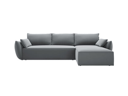 Kaelle Corner Sofa With Bed Function And Box, 4 Seats, 252x165 cm — Grey / Right